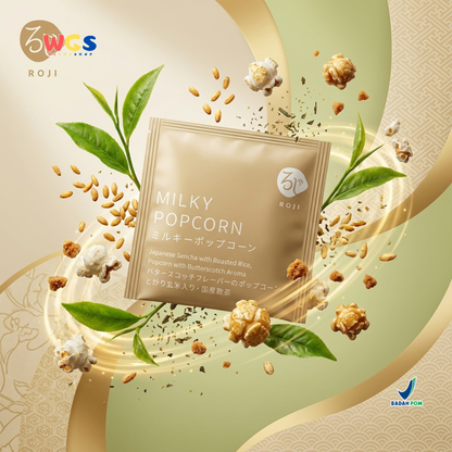 Roji Milky Popcorn Genmaicha Tea - Teh Jepang Aroma Butterscotch & Roasted Rice