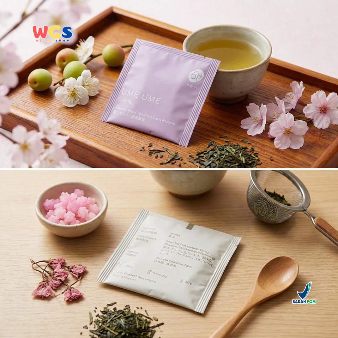 Roji Ume Ume Japanese Sencha with Ume & Cherry Blossoms - Teh Hijau Jepang Aroma Sakura