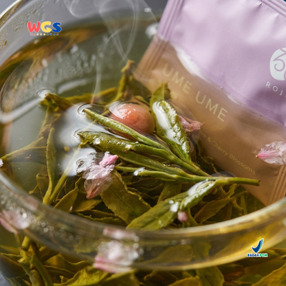 Roji Ume Ume Japanese Sencha with Ume & Cherry Blossoms - Teh Hijau Jepang Aroma Sakura