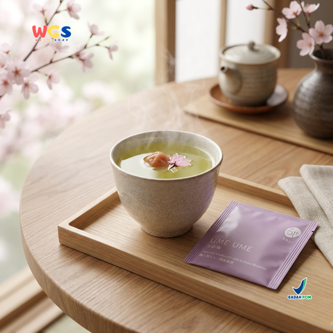 Roji Ume Ume Japanese Sencha with Ume & Cherry Blossoms - Teh Hijau Jepang Aroma Sakura