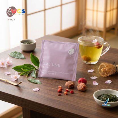 Roji Ume Ume Japanese Sencha with Ume & Cherry Blossoms - Teh Hijau Jepang Aroma Sakura