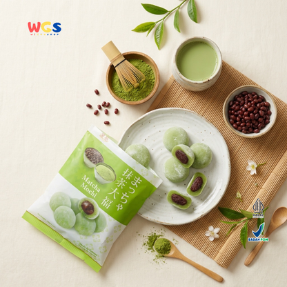Royal Family Matcha Mochi 120g - Mochi Matcha Isi Pasta Kacang Merah Snack Taiwan Halal