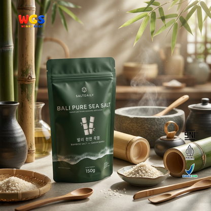 SALTDAILY Bali Pure Sea Salt Bamboo Salt 150g - Garam Bambu Bali Murni Beriodium Bumbu Masak Seasoning
