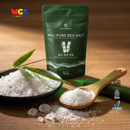 SALTDAILY Bali Pure Sea Salt Bamboo Salt 150g - Garam Bambu Bali Murni Beriodium Bumbu Masak Seasoning