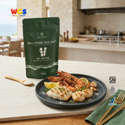 SALTDAILY Bali Pure Sea Salt Bamboo Salt 150g - Garam Bambu Bali Murni Beriodium Bumbu Masak Seasoning