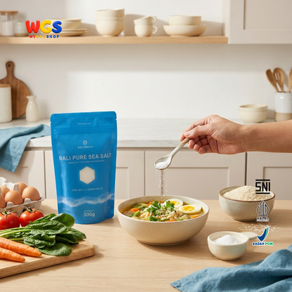 SALTDAILY Bali Pure Sea Salt Fine Salt 300g - Garam Laut Bali Murni Halus Beriodium Bumbu Dapur Seasoning Masakan