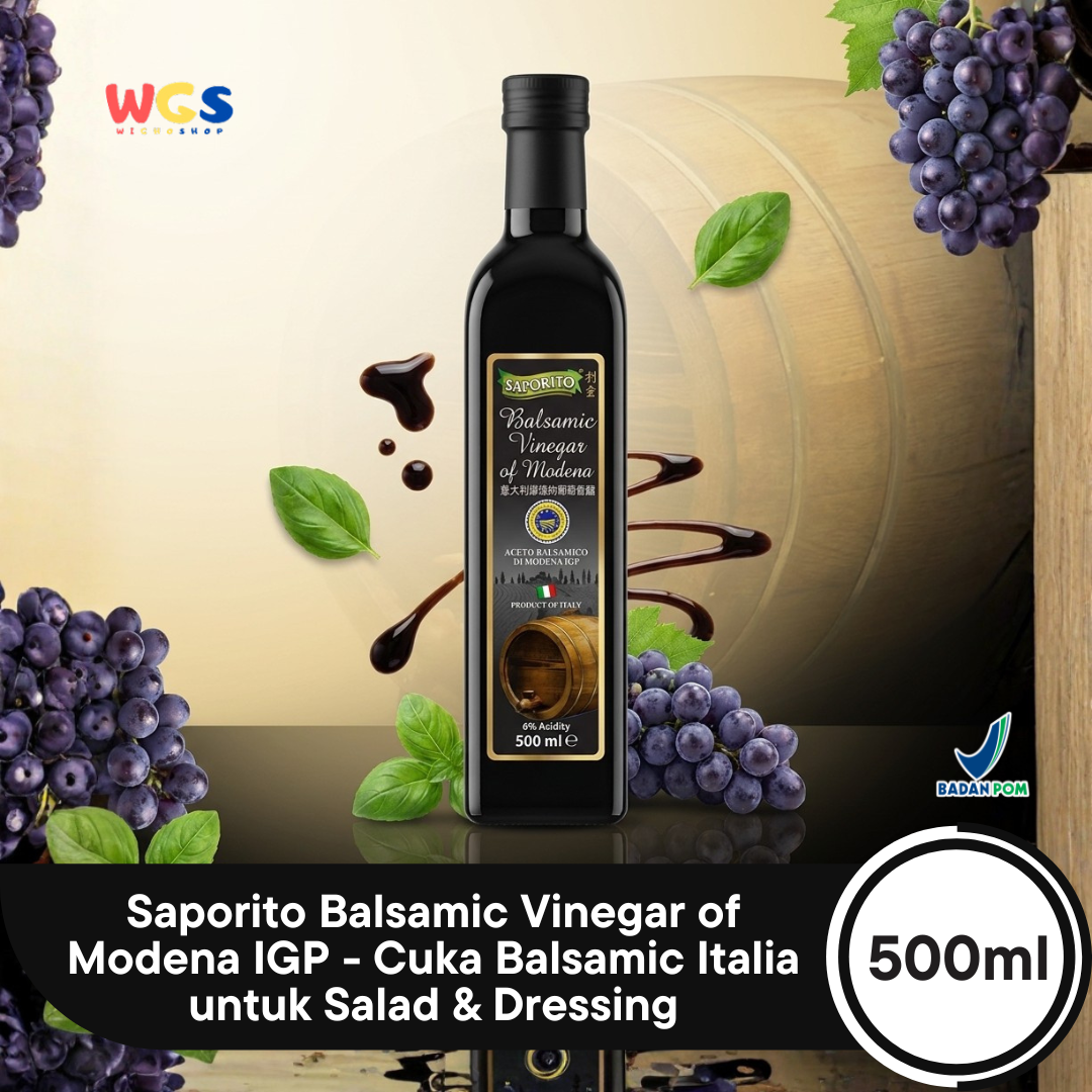 Saporito Balsamic Vinegar of Modena - Balsamic vinegar salad dressing -500 ml