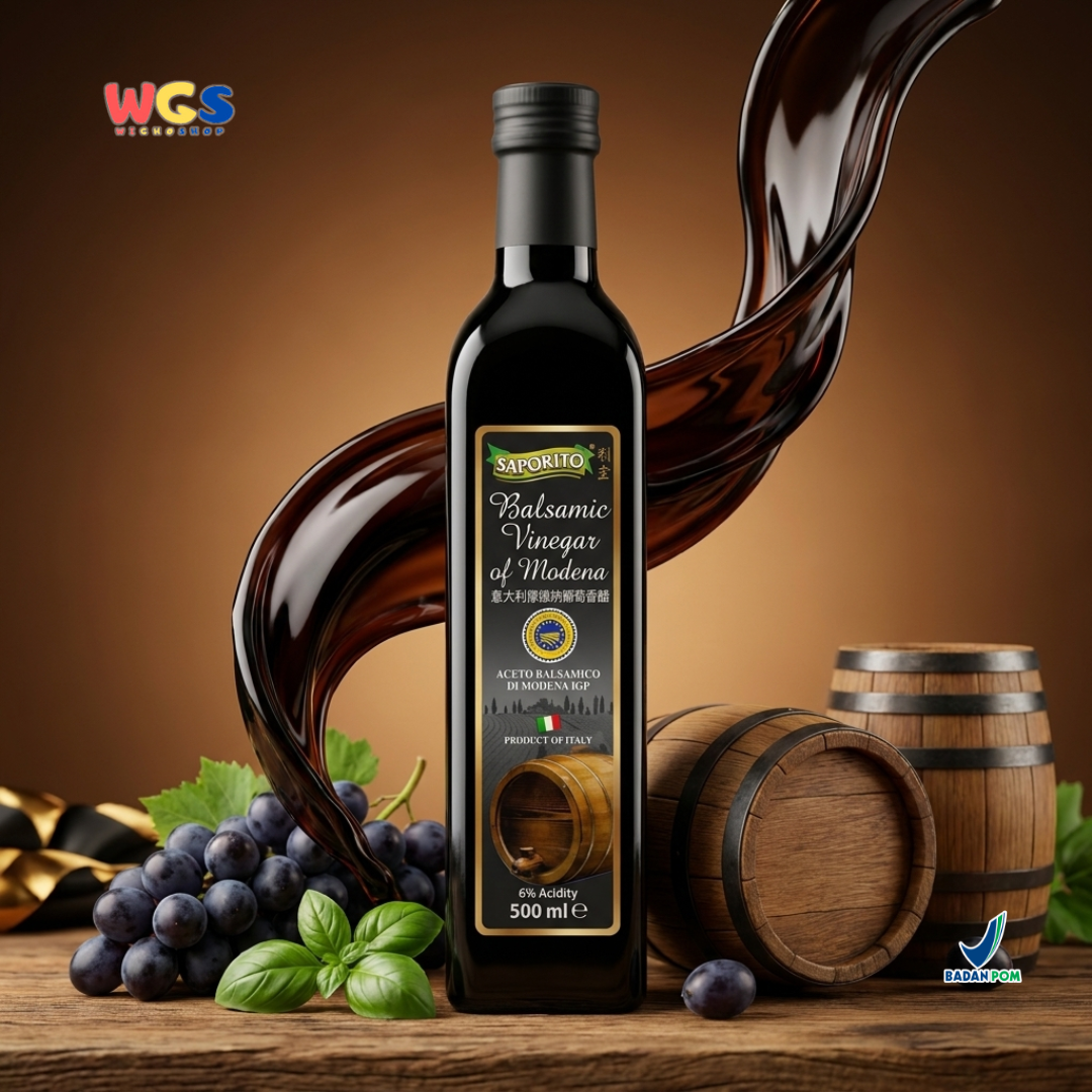 Saporito Balsamic Vinegar of Modena - Balsamic vinegar salad dressing -500 ml