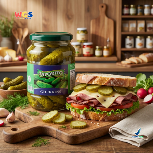 Saporito Gherkins 670g - Acar Ketimun Pickled Cucumber untuk Burger