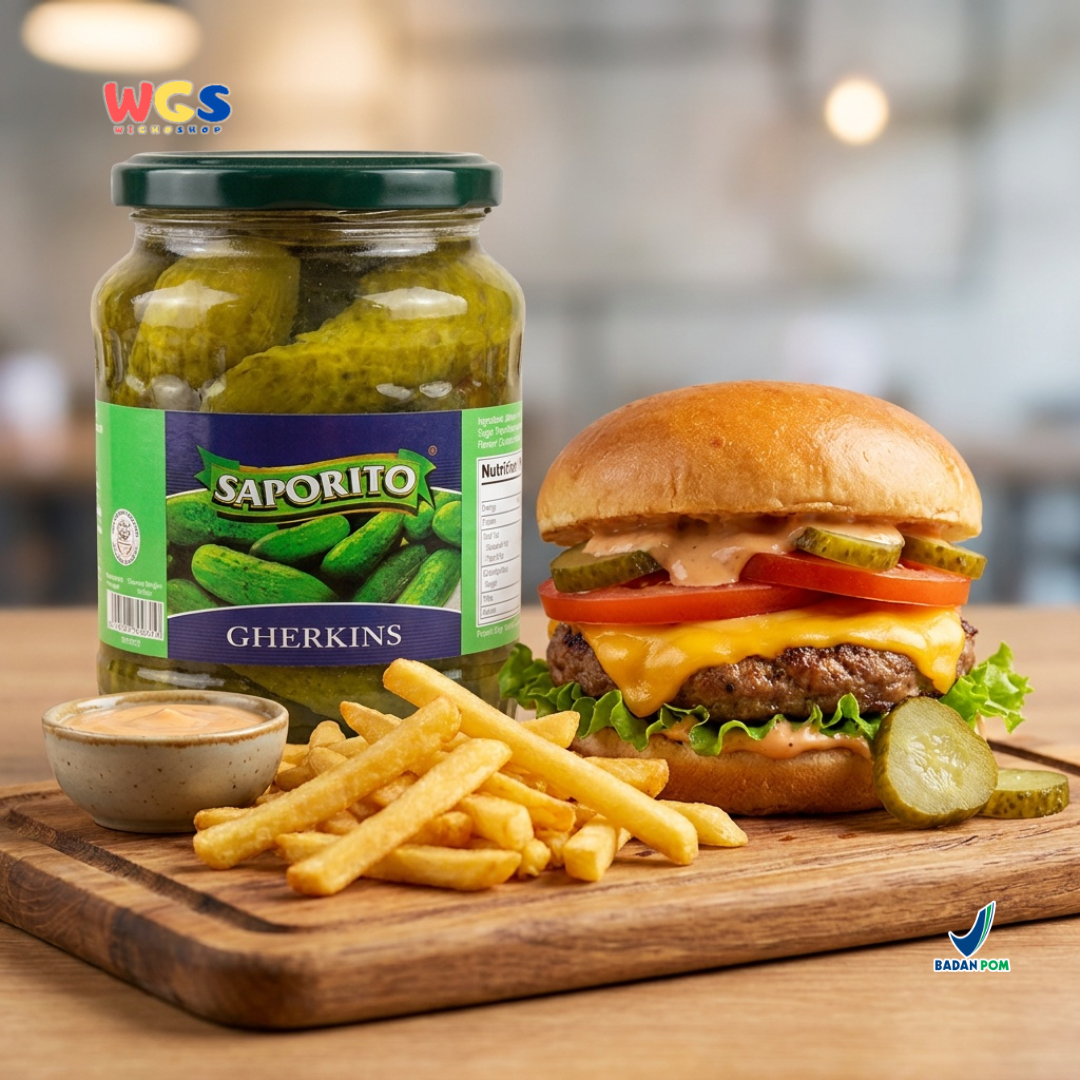 Saporito Gherkins - Pickled Cucumber - 670 gr