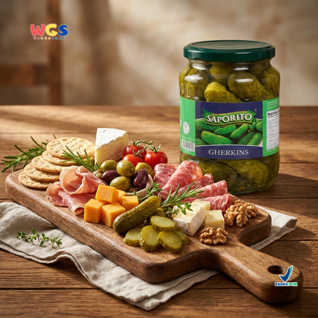 Saporito Gherkins - Pickled Cucumber - 670 gr