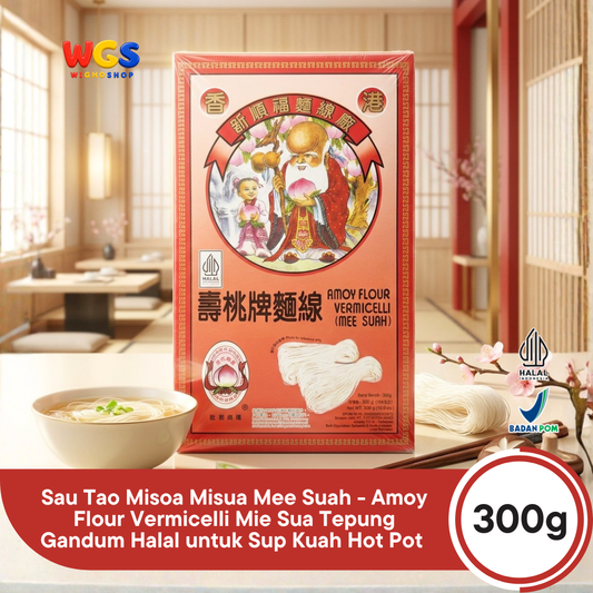 Sau Tao Misoa Misua Mee Suah 300g - Amoy Flour Vermicelli Mie Sua Tepung Gandum Halal untuk Sup Kuah Hot Pot