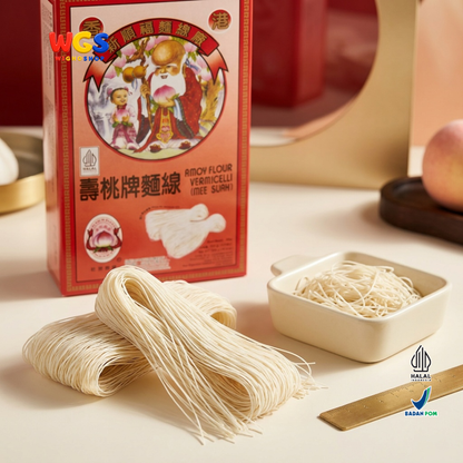 Sau Tao Misoa Misua Mee Suah 300g - Amoy Flour Vermicelli Mie Sua Tepung Gandum Halal untuk Sup Kuah Hot Pot