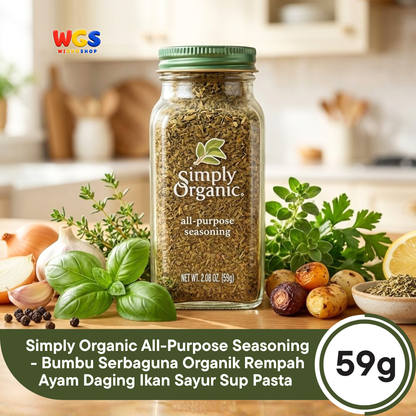 Simply Organic All-Purpose Seasoning 59g - Bumbu Serbaguna Organik Rempah Ayam Daging Ikan Sayur Sup Pasta
