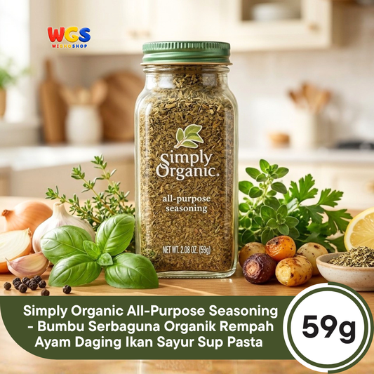 Simply Organic All-Purpose Seasoning 59g - Bumbu Serbaguna Organik Rempah Ayam Daging Ikan Sayur Sup Pasta