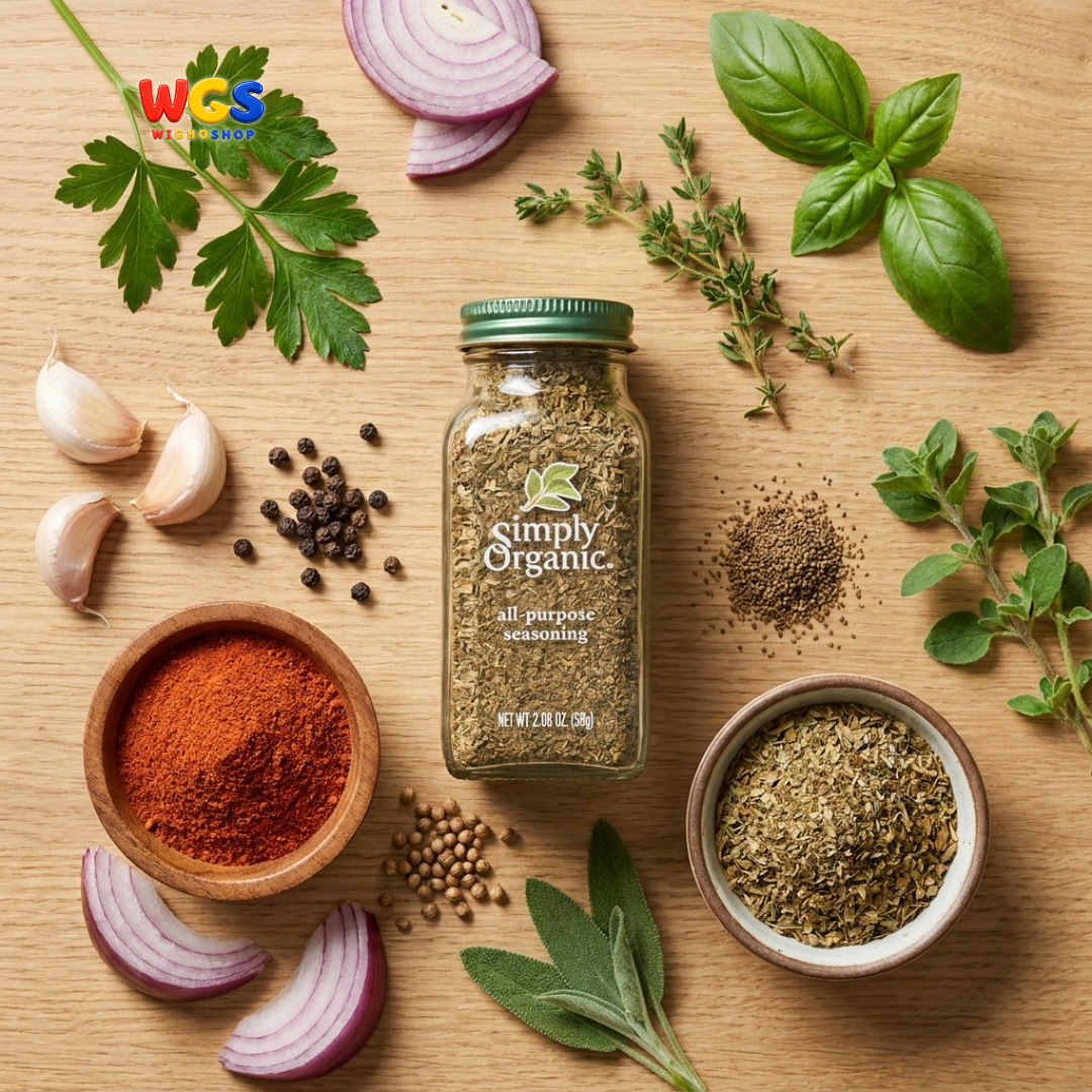 Simply Organic All-Purpose Seasoning 59g - Bumbu Serbaguna Organik Rempah Ayam Daging Ikan Sayur Sup Pasta