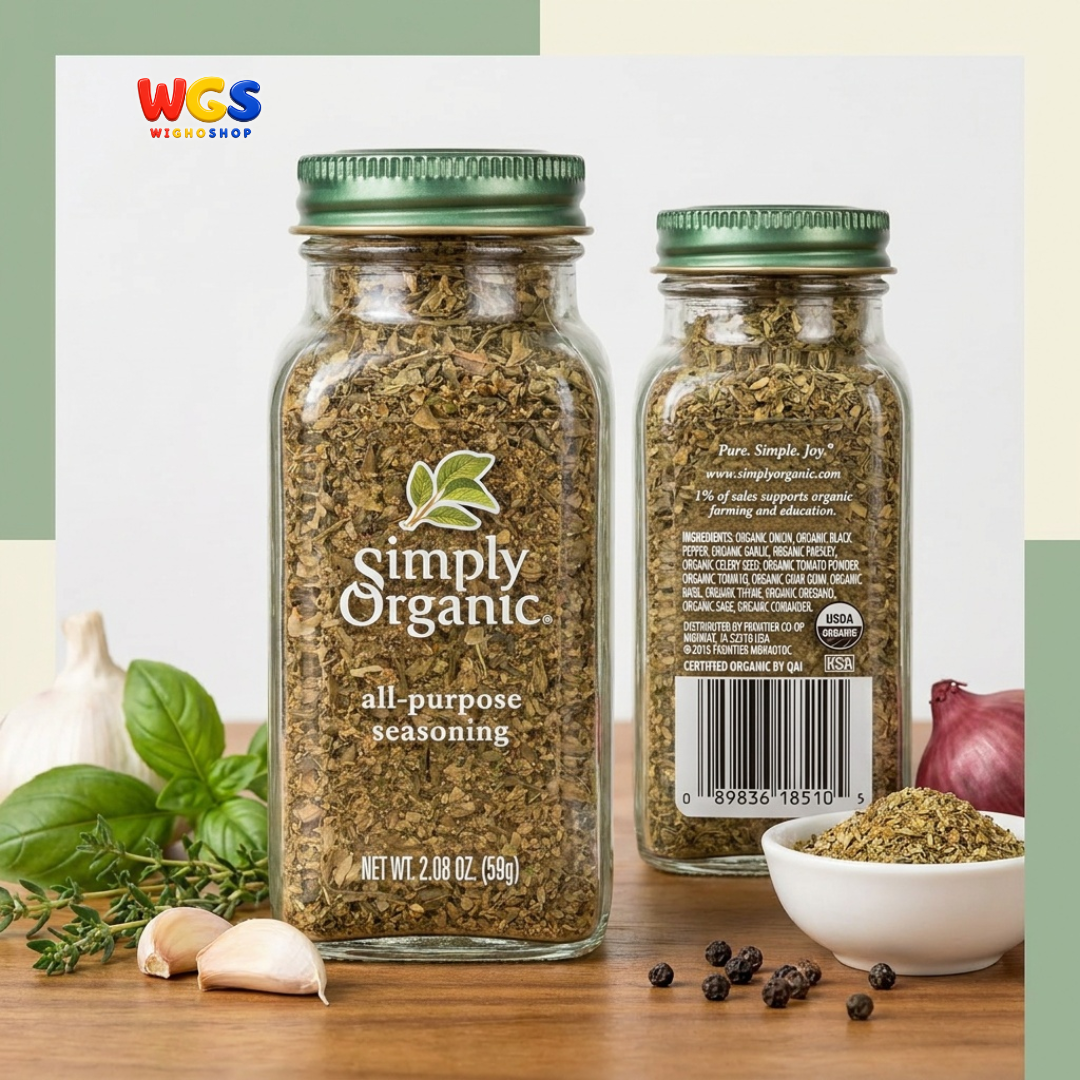 Simply Organic All-Purpose Seasoning 59g - Bumbu Serbaguna Organik Rempah Ayam Daging Ikan Sayur Sup Pasta