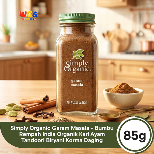 Simply Organic Garam Masala 85g - Bumbu Rempah India Organik Kari Ayam Tandoori Biryani Korma Daging