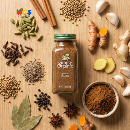 Simply Organic Garam Masala 85g - Bumbu Rempah India Organik Kari Ayam Tandoori Biryani Korma Daging