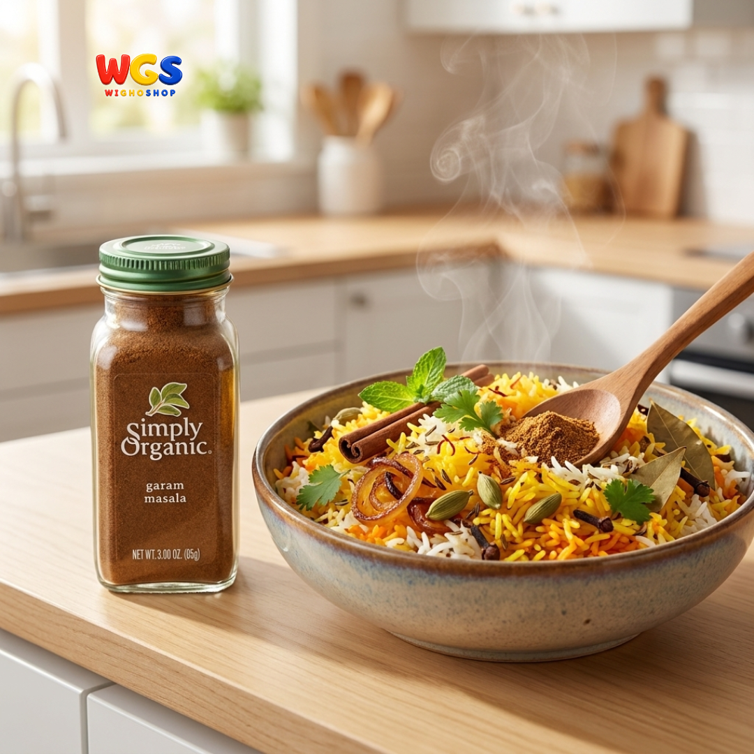 Simply Organic Garam Masala 85g - Bumbu Rempah India Organik Kari Ayam Tandoori Biryani Korma Daging