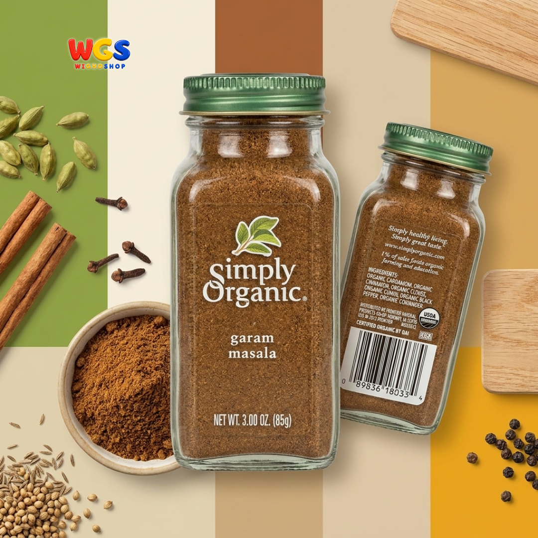 Simply Organic Garam Masala 85g - Bumbu Rempah India Organik Kari Ayam Tandoori Biryani Korma Daging