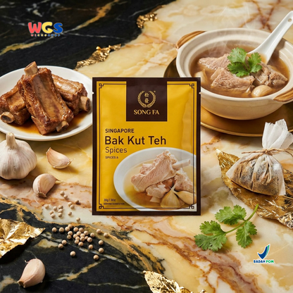 Song Fa Bak Kut Teh Spices 30g - Bumbu Sup Herbal Lada Putih Singapore