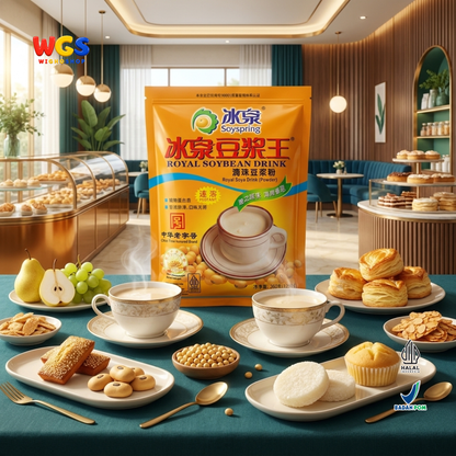 Soyspring Royal Soybean Drink 360g 12 Sachet - Minuman Kedelai Instan Susu Kedelai Bubuk Halal Seduh Praktis