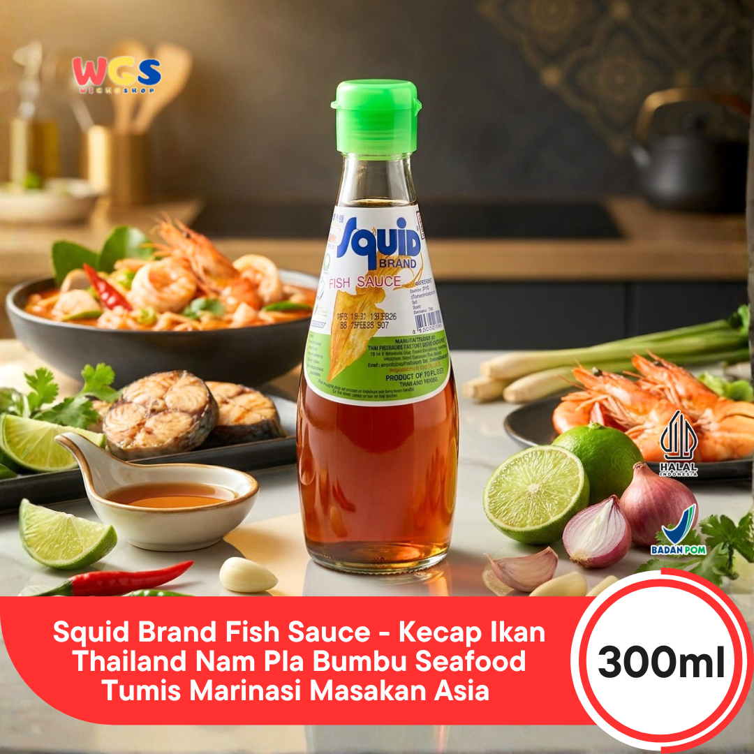 Squid Brand Fish Sauce 300 ml - Thai Fish Oil Sauce