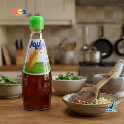 Squid Brand Fish Sauce Nam Pla 300 ml – Kecap Ikan Asli Thailand Fermentasi Anchovy