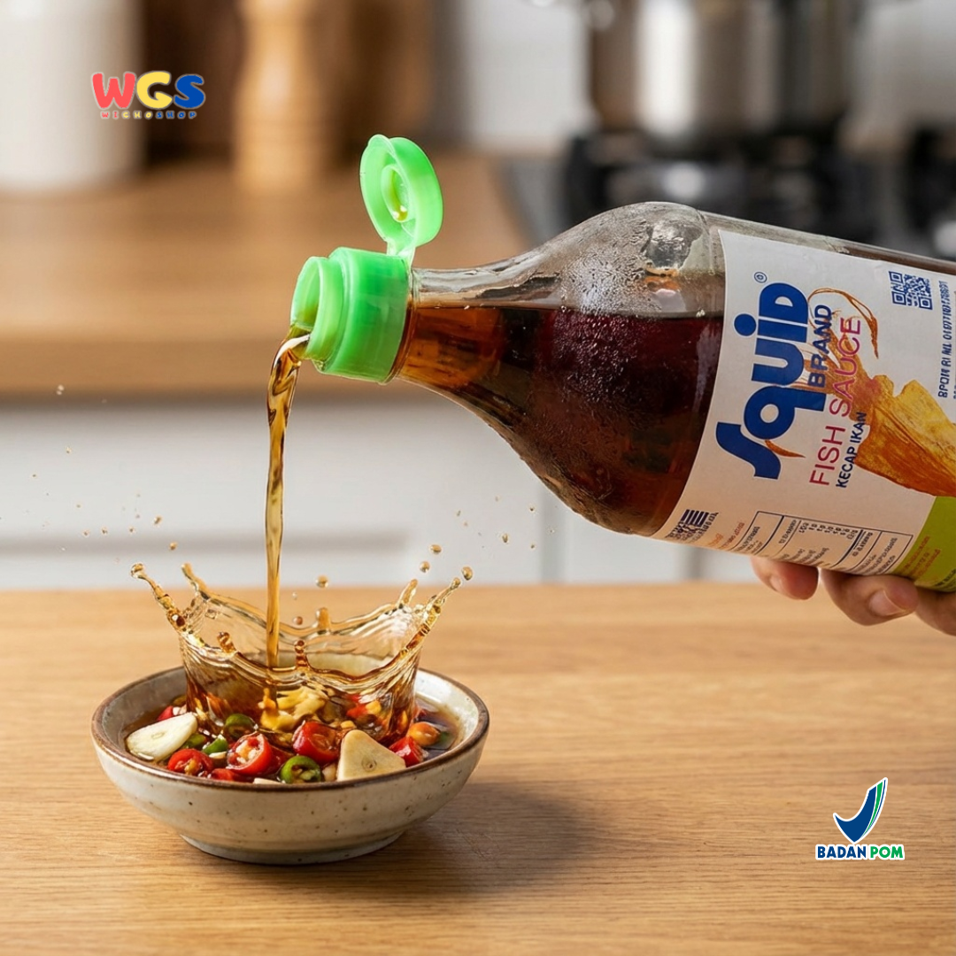 Squid Brand Fish Sauce Nam Pla 725 ml – Kecap Ikan Asli Thailand Fermentasi Anchovy