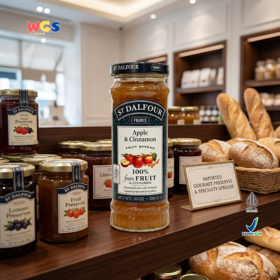 St. John's wort jam Dalfour Apple &amp; Cinnamon All Natural 100% Fruit 284 gr