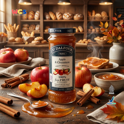 St. John's wort jam Dalfour Apple &amp; Cinnamon All Natural 100% Fruit 284 gr