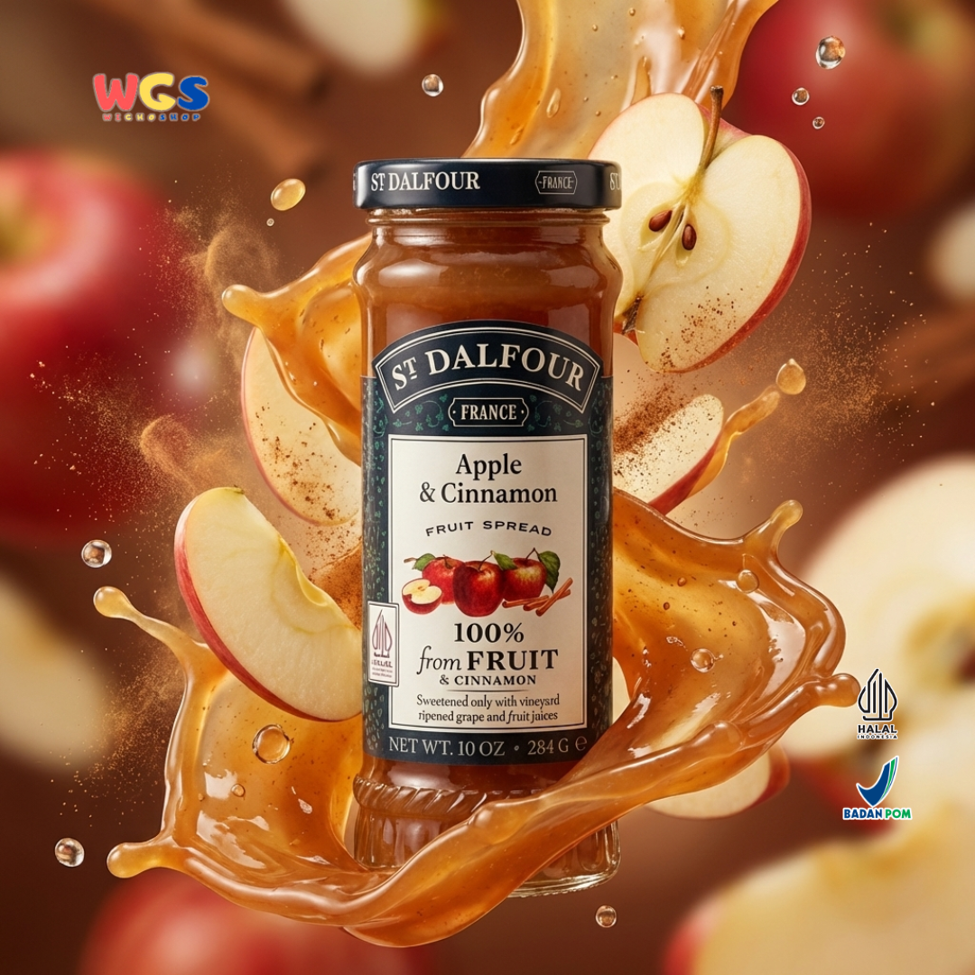 St. John's wort jam Dalfour Apple &amp; Cinnamon All Natural 100% Fruit 284 gr