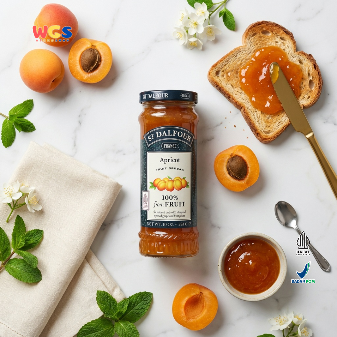 St. Dalfour Apricot Fruit Spread 284g - Apricot Fruit Spread