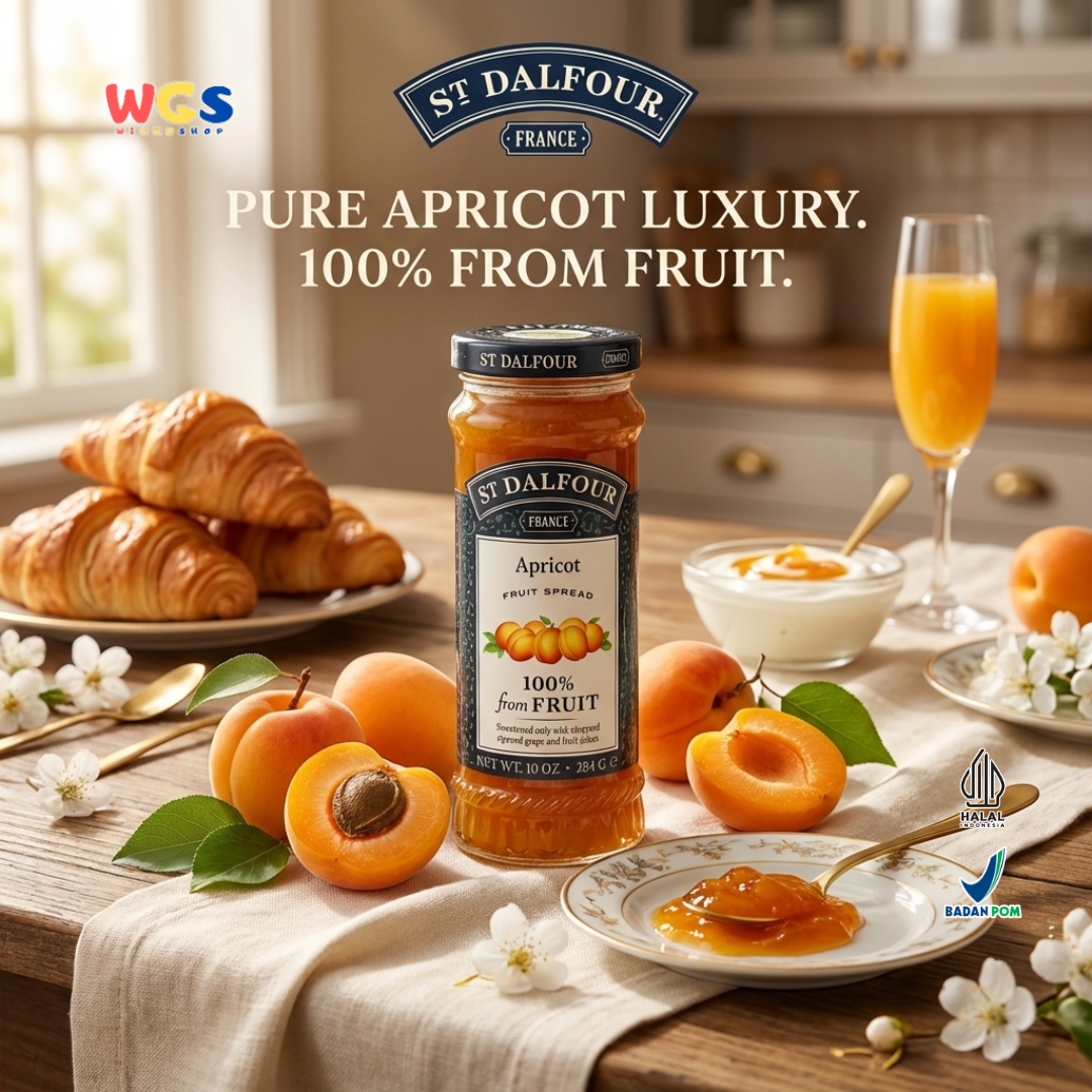 St. Dalfour Apricot Fruit Spread 284g - Apricot Fruit Spread