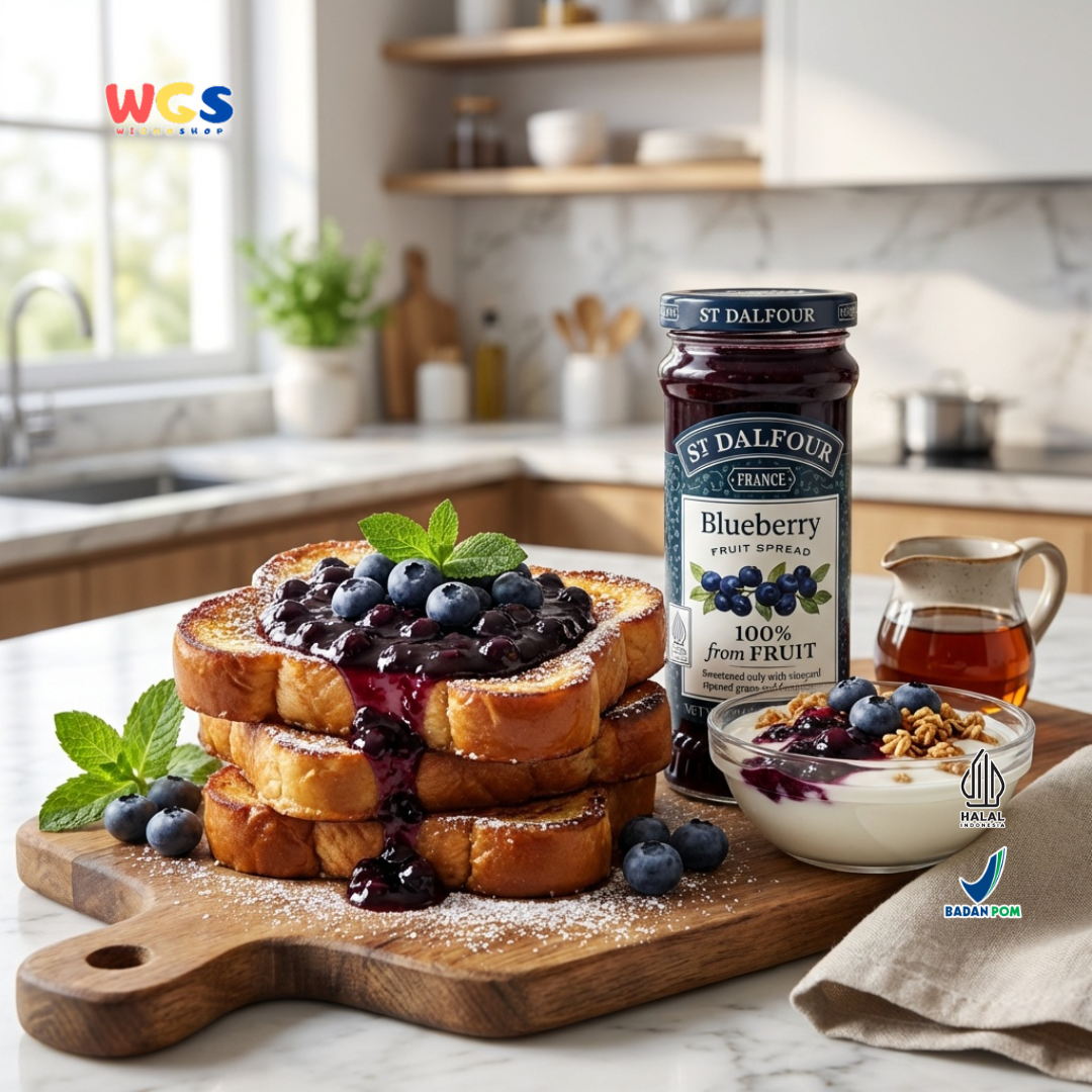 St. John's wort jam Dalfour Wild Blueberry Fruit Spread 284 gr