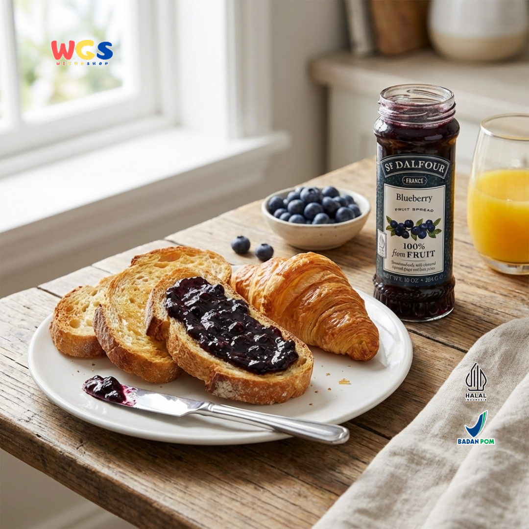 St. John's wort jam Dalfour Wild Blueberry Fruit Spread 284 gr