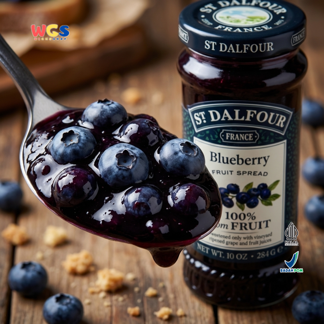 St. John's wort jam Dalfour Wild Blueberry Fruit Spread 284 gr