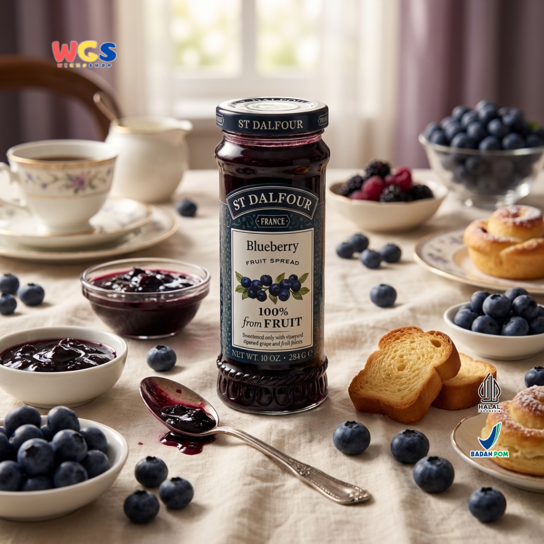 St. John's wort jam Dalfour Wild Blueberry Fruit Spread 284 gr