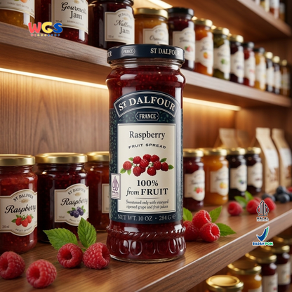St Dalfour Raspberry Fruit Spread 284g - Selai Raspberry Premium Prancis