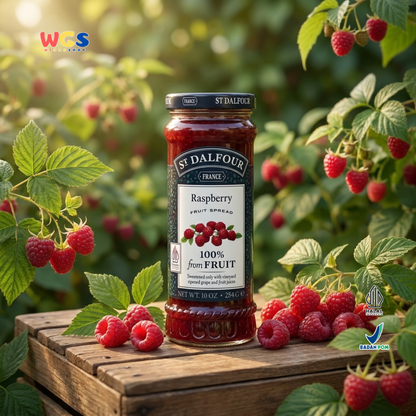 St Dalfour Raspberry Fruit Spread 284g - Selai Raspberry Premium Prancis