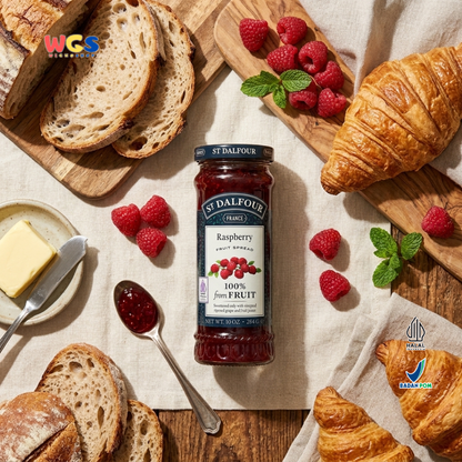 St Dalfour Raspberry Fruit Spread 284g - Selai Raspberry Premium Prancis