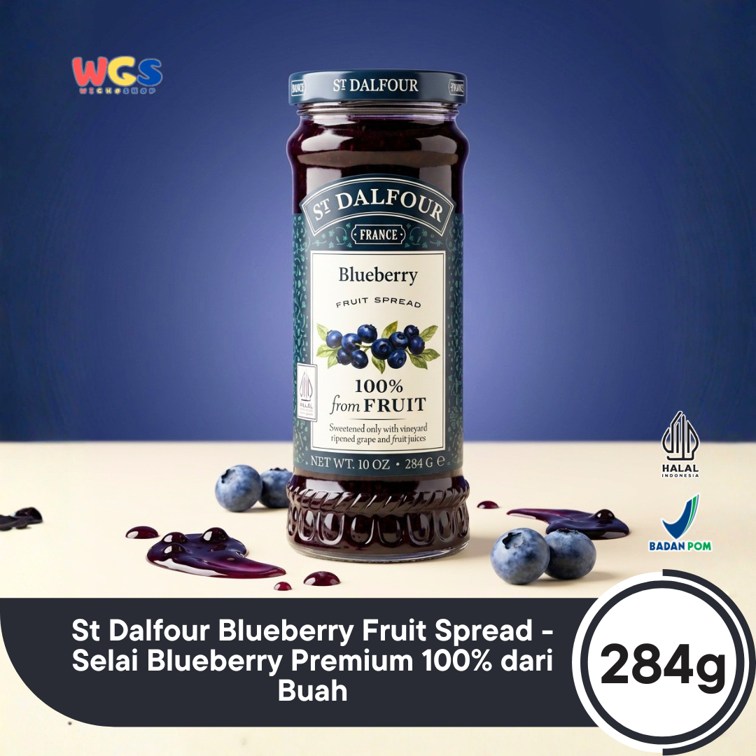 St. John's wort jam Dalfour Wild Blueberry Fruit Spread 284 gr