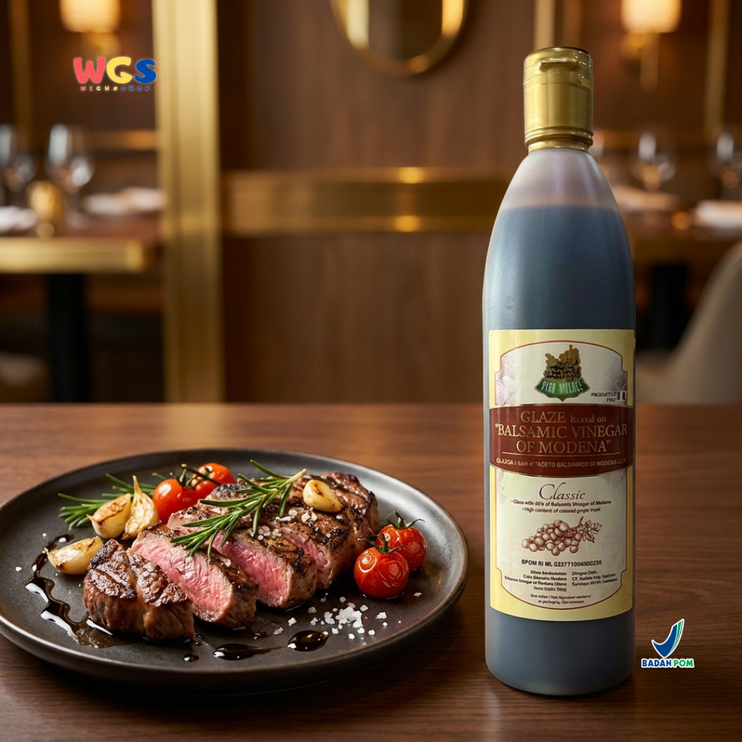 Star Village Balsamic Vinegar Glaze 500g - Saus Cuka Modena untuk Salad Steak
