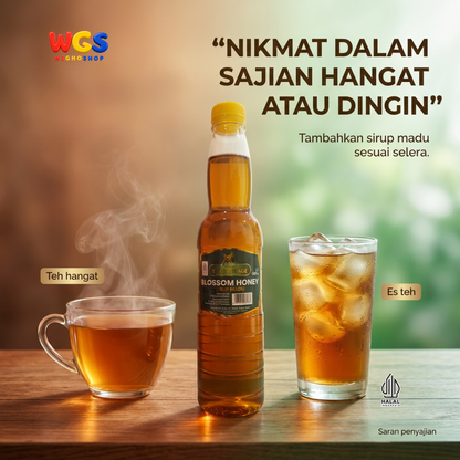 Star Village Blossom Honey Syrup 600ml - Sirup Madu untuk Minuman, Teh Lemon dan Topping Dessert