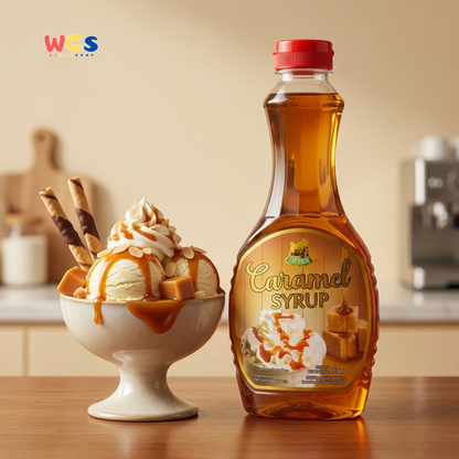 Star Village Caramel Syrup 710ml - Sirup Karamel Coffee Latte Dessert Pancake Waffle Ice Cream Topping