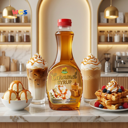 Star Village Caramel Syrup 710ml - Sirup Karamel Coffee Latte Dessert Pancake Waffle Ice Cream Topping