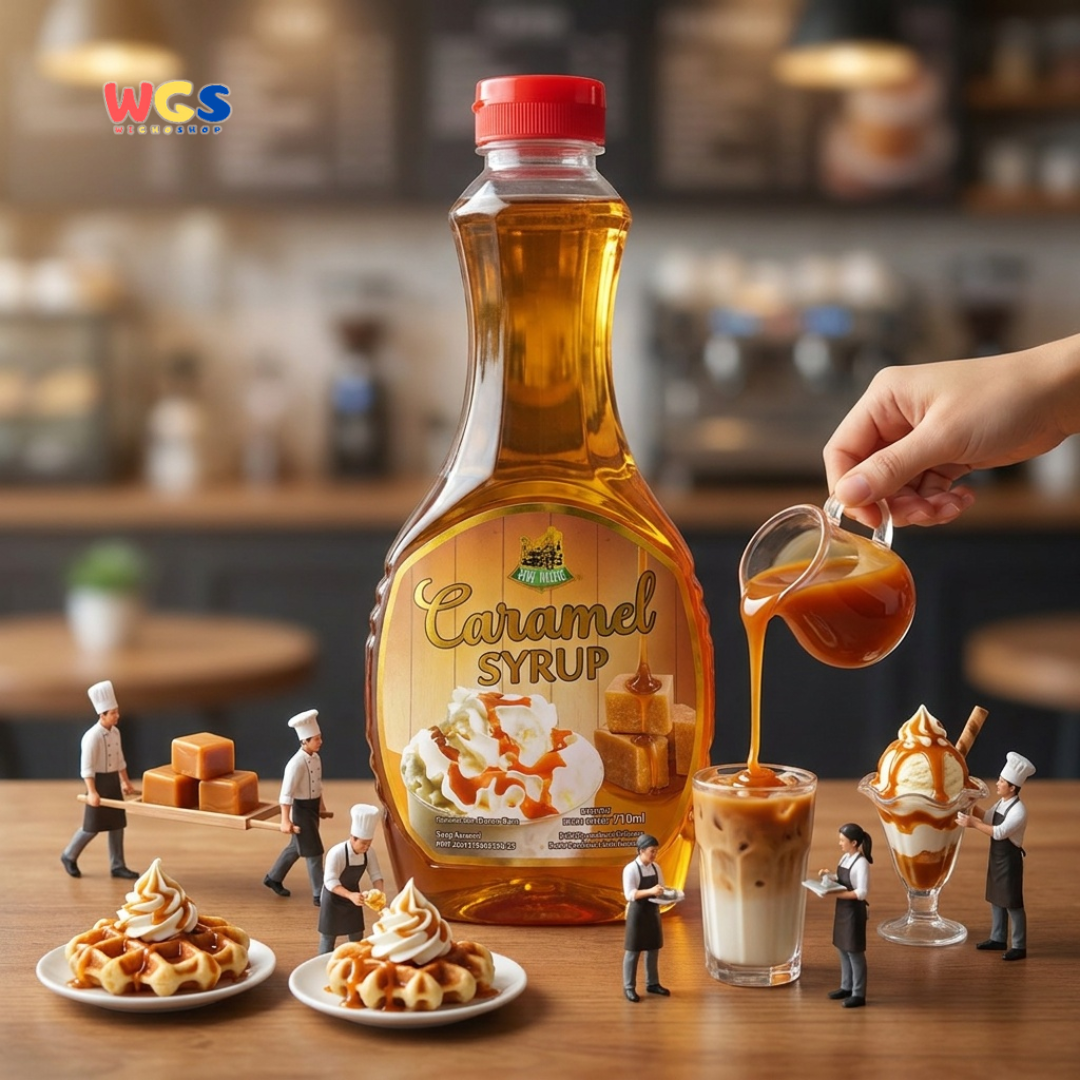 Star Village Caramel Syrup 710ml - Sirup Karamel Coffee Latte Dessert Pancake Waffle Ice Cream Topping