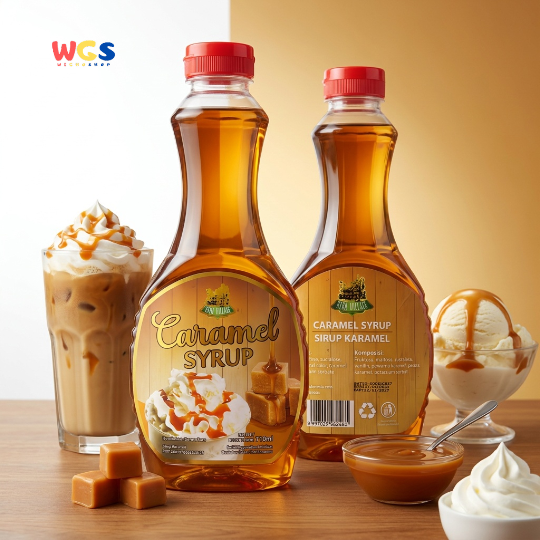 Star Village Caramel Syrup 710ml - Sirup Karamel Coffee Latte Dessert Pancake Waffle Ice Cream Topping