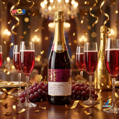 Star Village Celebration Sparkling Red Grape 750ml - Minuman Sparkling Anggur Merah